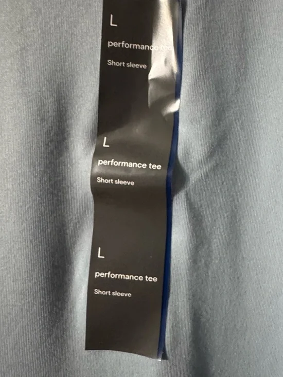 All In Motion  Light Blue Short-Sleeve Crewneck Shirt Large NWT - Picture 2 of 4